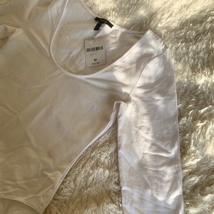 White long sleeve bodysuit